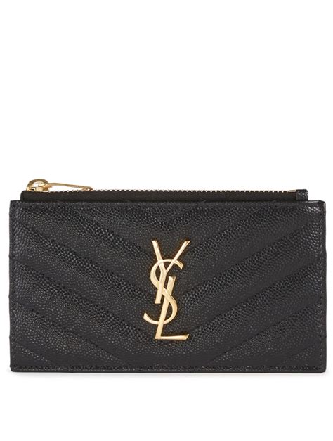 ysl zipped card holder how to|ysl fragments card holder.